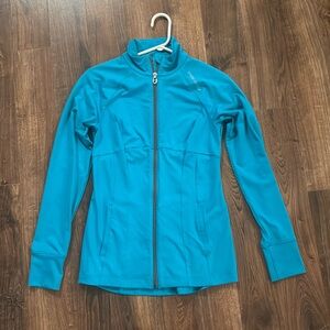 Teal under armour zip up size small